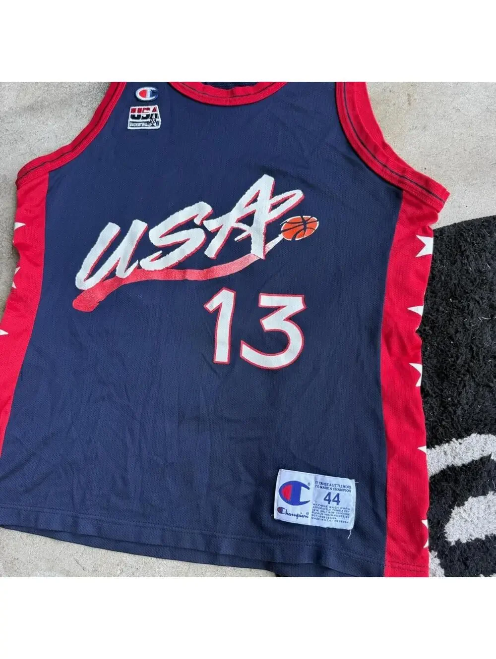 Vintage 80s Champion Shaquille O’Neal USA Jersey - Picture 3 of 6